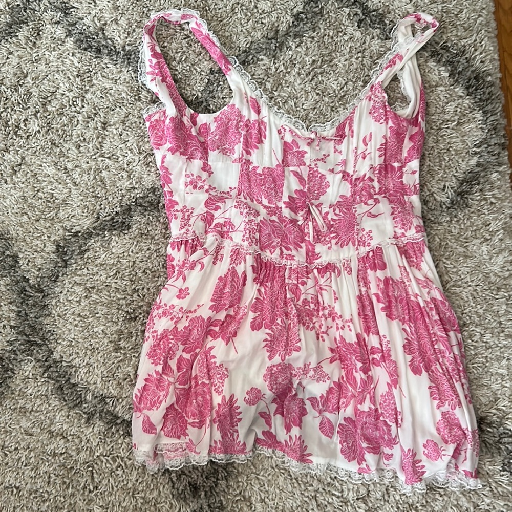 Pink floral dress!